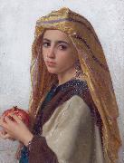William-Adolphe Bouguereau Girl with a pomegranate oil painting reproduction
